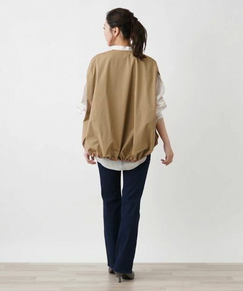 Leilian / レリアン テーラードジャケット | コクーンシルエットベスト | 詳細9