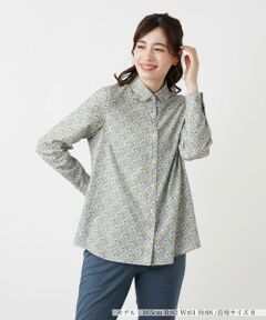 Leilian / レリアン シャツ・ブラウス | フラワー柄ブラウス【Leilian WHITE LABEL】