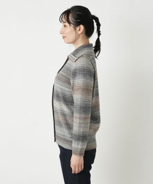 Leilian / レリアン カーディガン・ボレロ | ミックスカラーニットカーディガン【Leilian WHITE LABEL】 | 詳細10