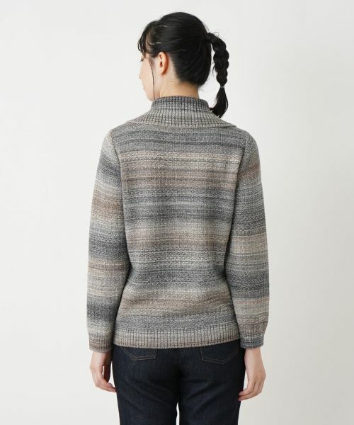 Leilian / レリアン カーディガン・ボレロ | ミックスカラーニットカーディガン【Leilian WHITE LABEL】 | 詳細11