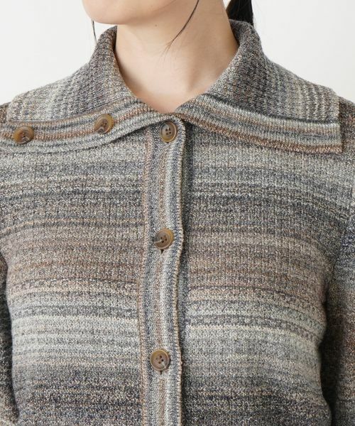 Leilian / レリアン カーディガン・ボレロ | ミックスカラーニットカーディガン【Leilian WHITE LABEL】 | 詳細12