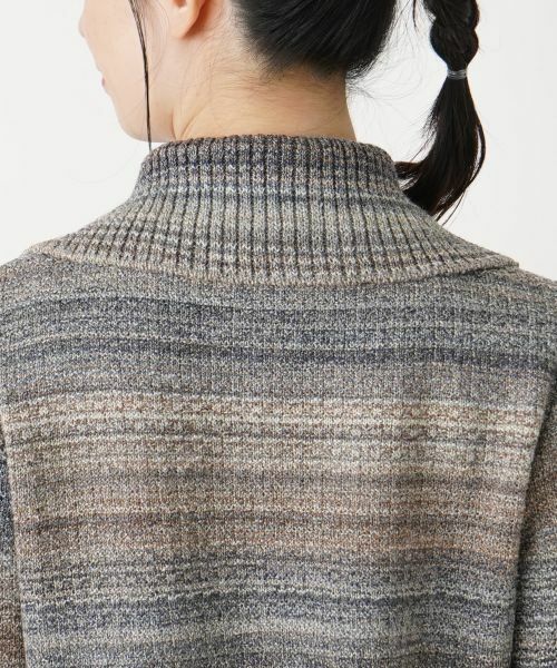 Leilian / レリアン カーディガン・ボレロ | ミックスカラーニットカーディガン【Leilian WHITE LABEL】 | 詳細13