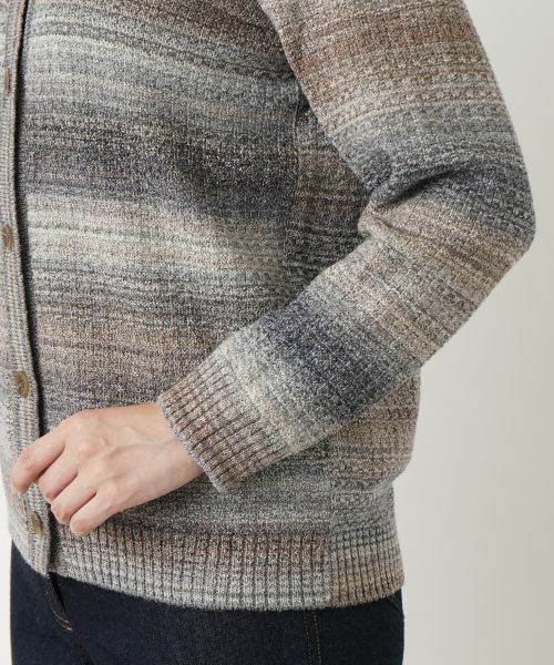 Leilian / レリアン カーディガン・ボレロ | ミックスカラーニットカーディガン【Leilian WHITE LABEL】 | 詳細14