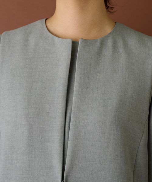 Leilian / レリアン テーラードジャケット | 洗えるロングジレ | 詳細10