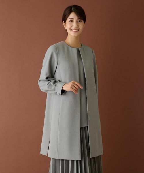 Leilian / レリアン テーラードジャケット | 洗えるロングジレ | 詳細2