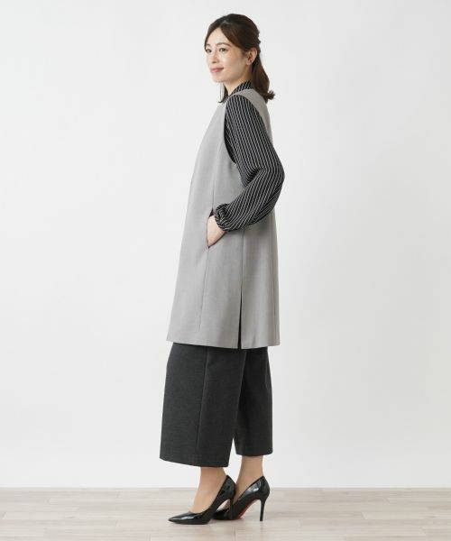 Leilian / レリアン テーラードジャケット | 洗えるロングジレ | 詳細20