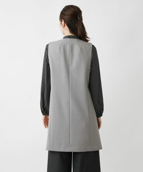 Leilian / レリアン テーラードジャケット | 洗えるロングジレ | 詳細24