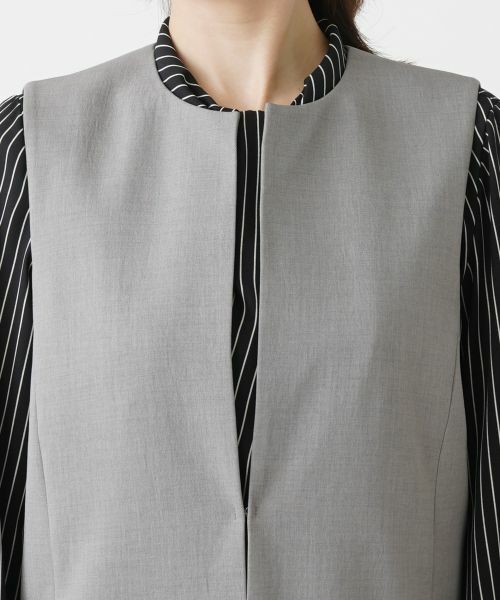 Leilian / レリアン テーラードジャケット | 洗えるロングジレ | 詳細25