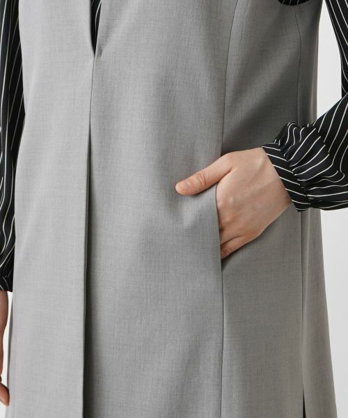 Leilian / レリアン テーラードジャケット | 洗えるロングジレ | 詳細28