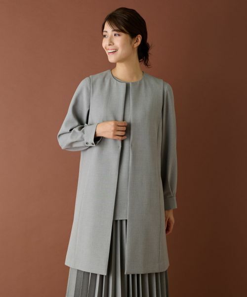 Leilian / レリアン テーラードジャケット | 洗えるロングジレ | 詳細3