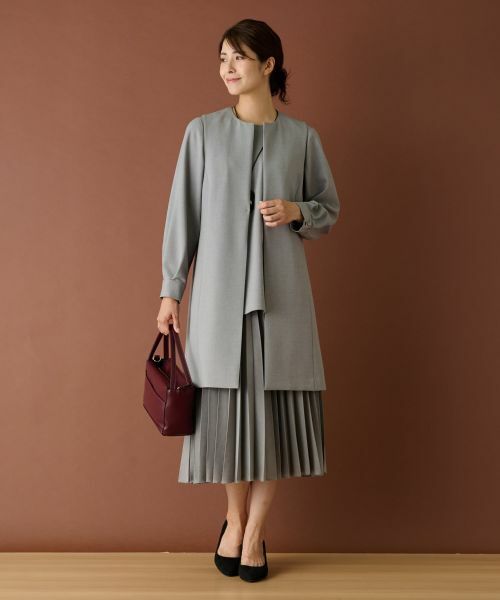 Leilian / レリアン テーラードジャケット | 洗えるロングジレ | 詳細7