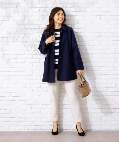 Leilian / レリアン その他アウター | ステンカラーハーフコート【Leilian WHITE LABEL】 | 詳細1