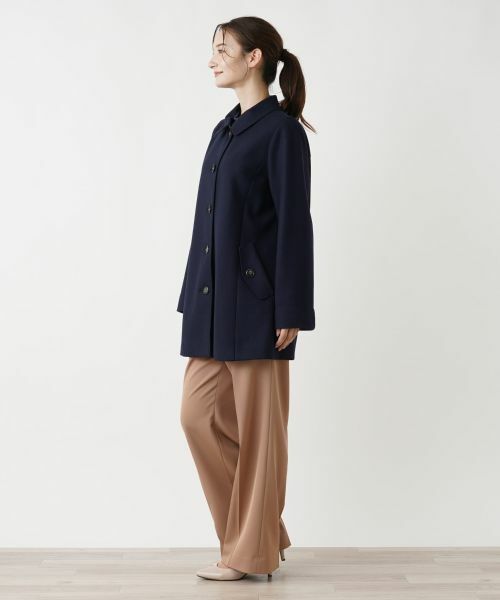 Leilian / レリアン その他アウター | ステンカラーハーフコート【Leilian WHITE LABEL】 | 詳細4