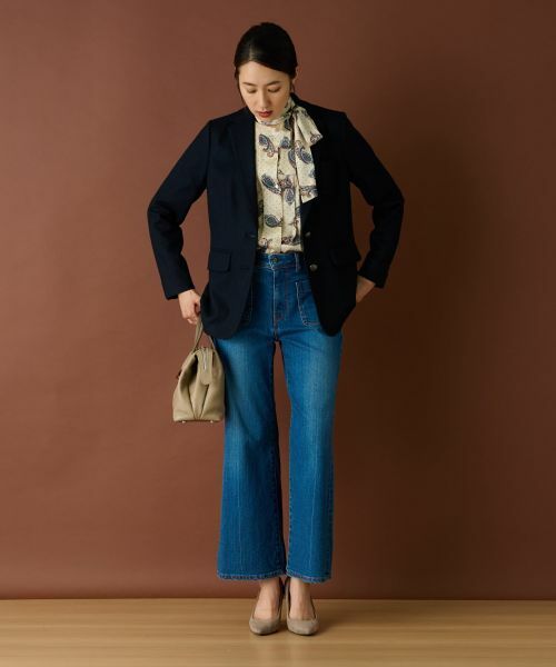 Leilian / レリアン テーラードジャケット | エンブレム刺繍付きブレザー【Happy Circulation】 | 詳細18