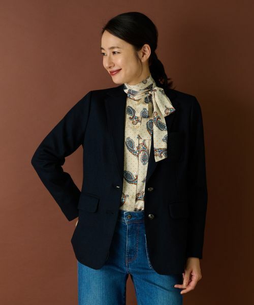 Leilian / レリアン テーラードジャケット | エンブレム刺繍付きブレザー【Happy Circulation】 | 詳細2