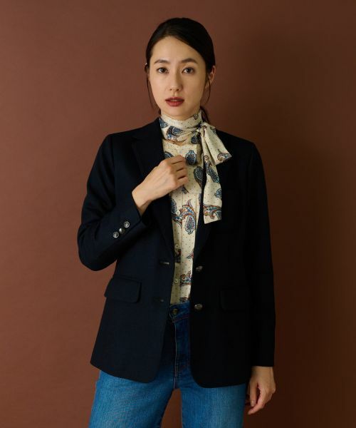 Leilian / レリアン テーラードジャケット | エンブレム刺繍付きブレザー【Happy Circulation】 | 詳細26