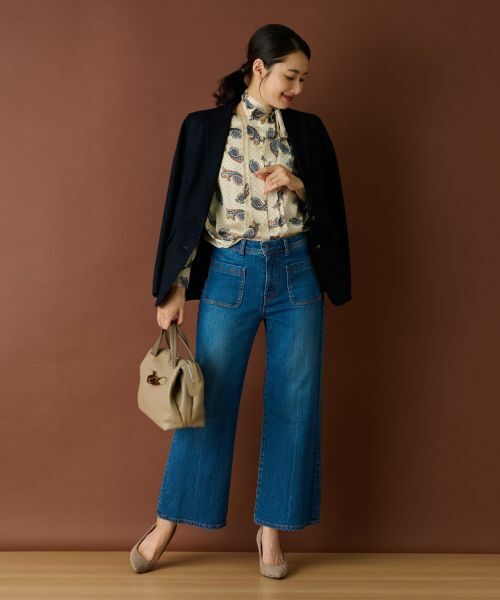 Leilian / レリアン テーラードジャケット | エンブレム刺繍付きブレザー【Happy Circulation】 | 詳細5