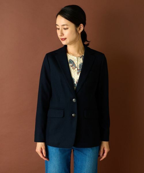 Leilian / レリアン テーラードジャケット | エンブレム刺繍付きブレザー【Happy Circulation】 | 詳細8