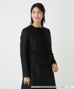 Leilian / レリアン テーラードジャケット | ラメツイードジャケット【セレモニー】【CLARENSON】