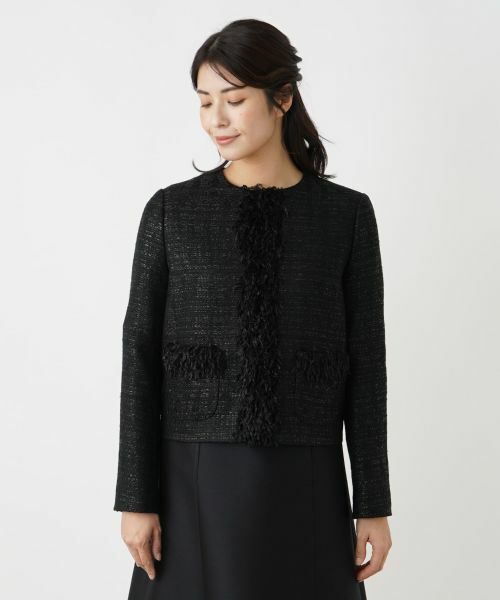 Leilian / レリアン テーラードジャケット | ラメツイードジャケット【セレモニー】【CLARENSON】 | 詳細4