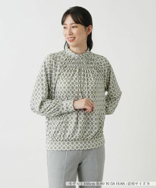 Leilian/レリアン ボトルネックプルオーバー アイボリー 9(M) Leilian/レリアン ボトルネックプルオーバー アイボリー 9(M)