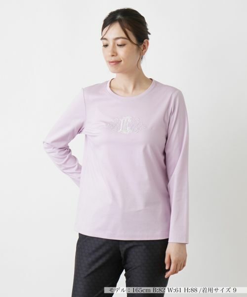 Leilian / レリアン カットソー | ロングスリーブカットソー(ライラック)