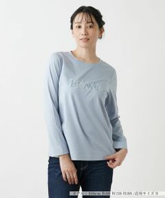 Leilian / レリアン カットソー | フラワーロゴカットソー