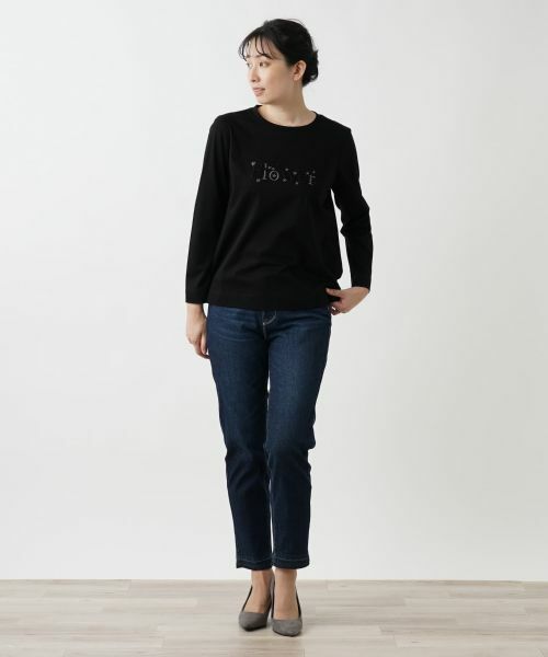 Leilian / レリアン カットソー | フラワーロゴカットソー | 詳細1