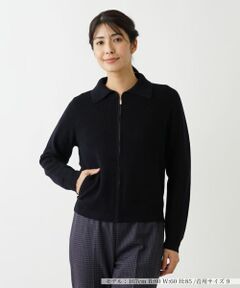 Leilian / レリアン カーディガン・ボレロ | ニットジップブルゾン