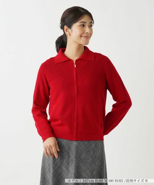 Leilian / レリアン カーディガン・ボレロ | ニットジップブルゾン | 詳細21