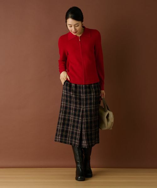 Leilian / レリアン カーディガン・ボレロ | ニットジップブルゾン | 詳細3