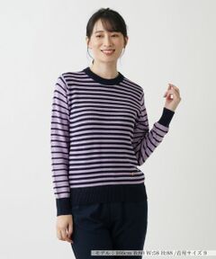 Leilian / レリアン ニット・セーター | ボーダークルーネックニット