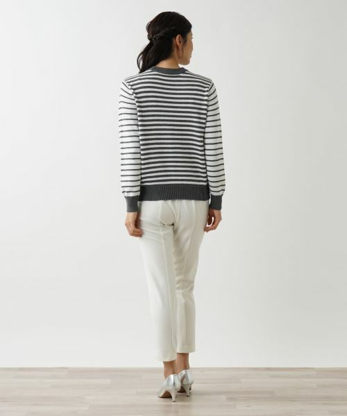 Leilian / レリアン ニット・セーター | ボーダークルーネックニット | 詳細3