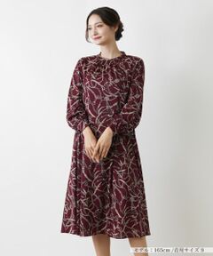 Leilian / レリアン ドレス | 洗えるプリントワンピース