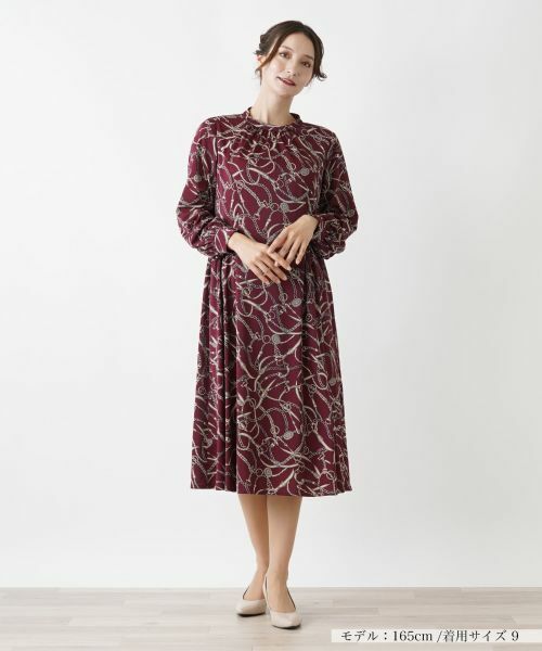 Leilian / レリアン ドレス | 洗えるプリントワンピース | 詳細5