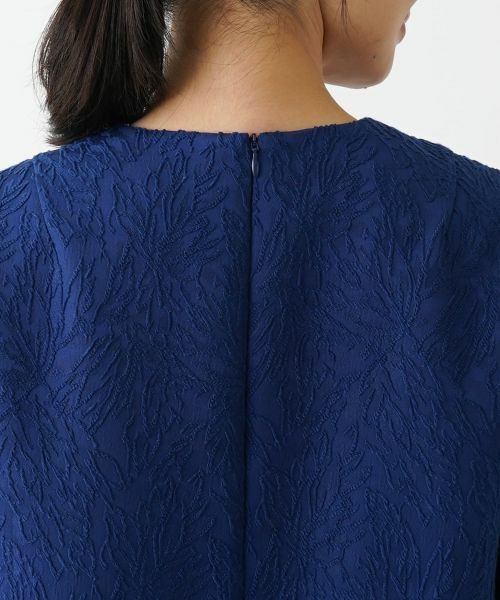 Leilian / レリアン ドレス | ボタニカル織柄ワンピース | 詳細10