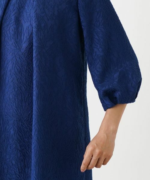 Leilian / レリアン ドレス | ボタニカル織柄ワンピース | 詳細11