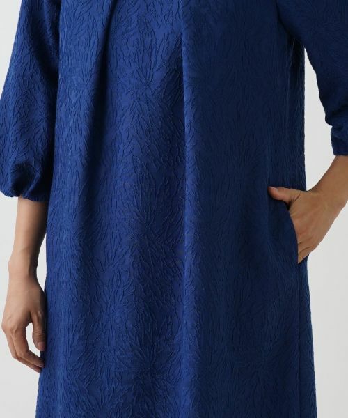 Leilian / レリアン ドレス | ボタニカル織柄ワンピース | 詳細12