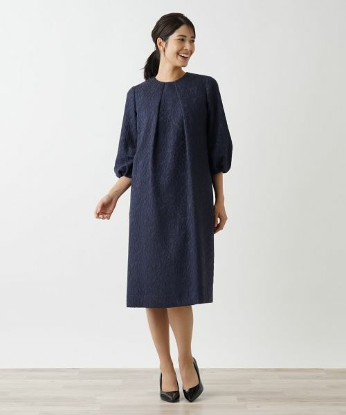 Leilian / レリアン ドレス | ボタニカル織柄ワンピース | 詳細16