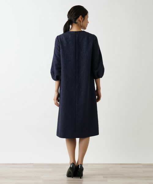 Leilian / レリアン ドレス | ボタニカル織柄ワンピース | 詳細18