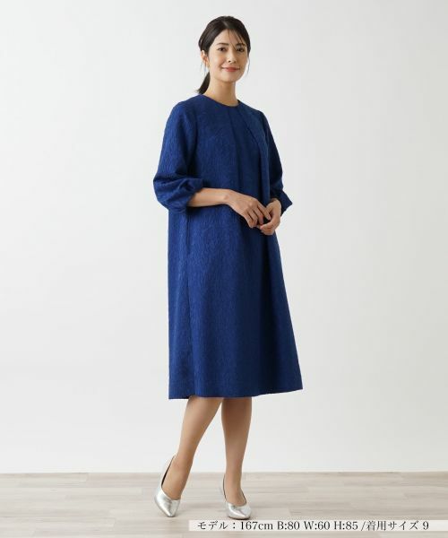 Leilian / レリアン ドレス | ボタニカル織柄ワンピース | 詳細3