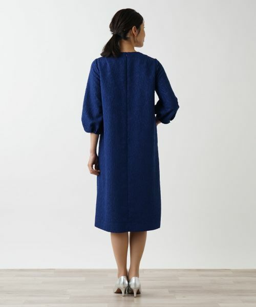 Leilian / レリアン ドレス | ボタニカル織柄ワンピース | 詳細5