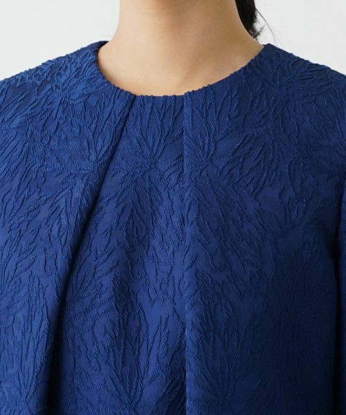 Leilian / レリアン ドレス | ボタニカル織柄ワンピース | 詳細9