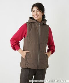 Leilian / レリアン テーラードジャケット | 中わたフーディベスト【Leilian WHITE LABEL】