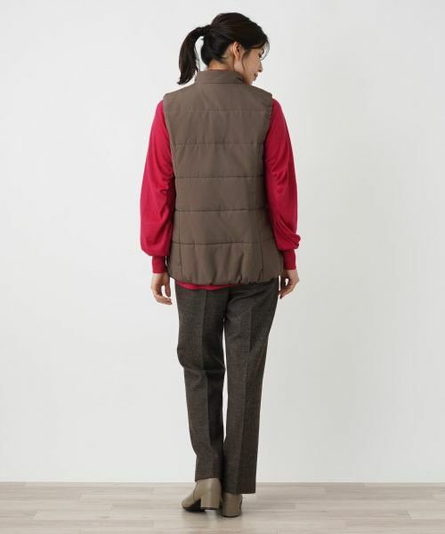 Leilian / レリアン テーラードジャケット | 中わたフーディベスト【Leilian WHITE LABEL】 | 詳細10