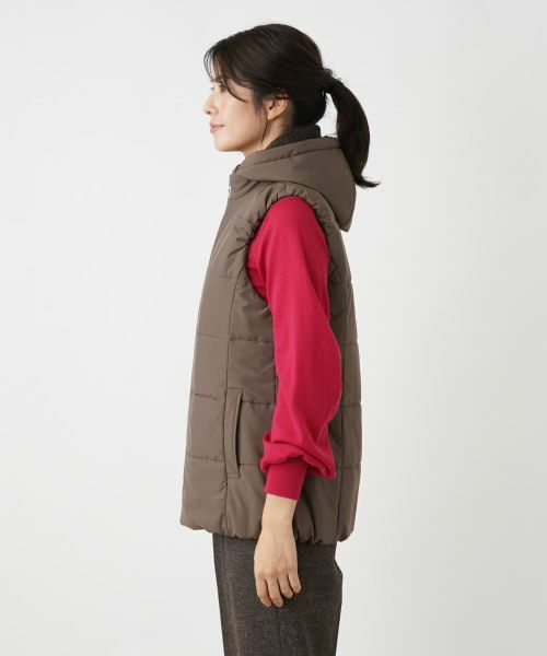 Leilian / レリアン テーラードジャケット | 中わたフーディベスト【Leilian WHITE LABEL】 | 詳細12