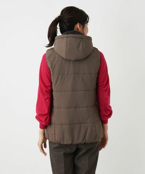 Leilian / レリアン テーラードジャケット | 中わたフーディベスト【Leilian WHITE LABEL】 | 詳細13