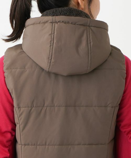 Leilian / レリアン テーラードジャケット | 中わたフーディベスト【Leilian WHITE LABEL】 | 詳細15