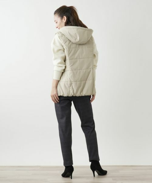 Leilian / レリアン テーラードジャケット | 中わたフーディベスト【Leilian WHITE LABEL】 | 詳細3