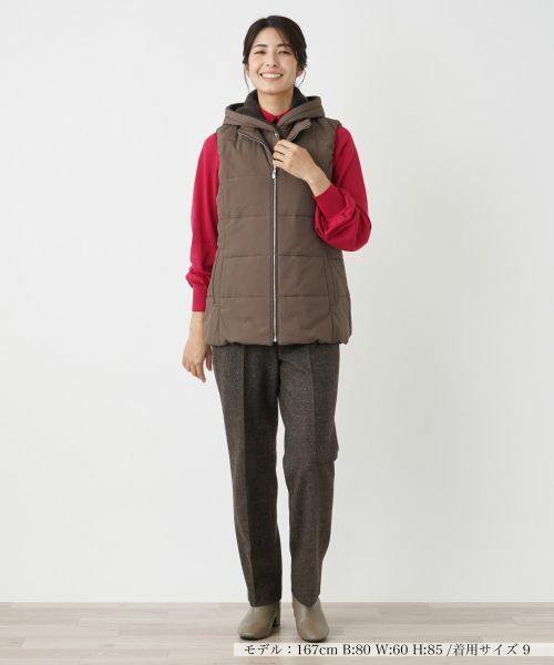 Leilian / レリアン テーラードジャケット | 中わたフーディベスト【Leilian WHITE LABEL】 | 詳細5